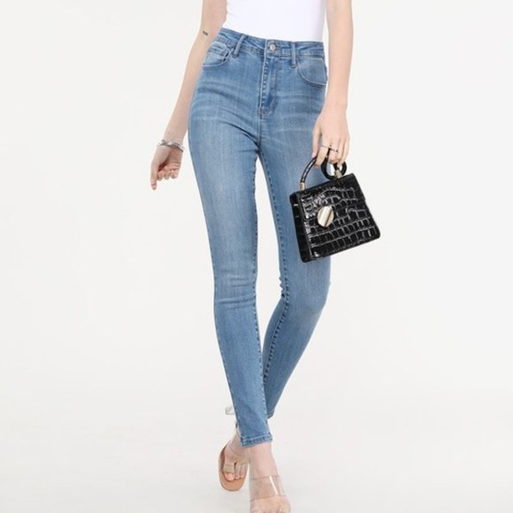 Classic Blue High Rise Skinny Jeans - Picture 7 of 7